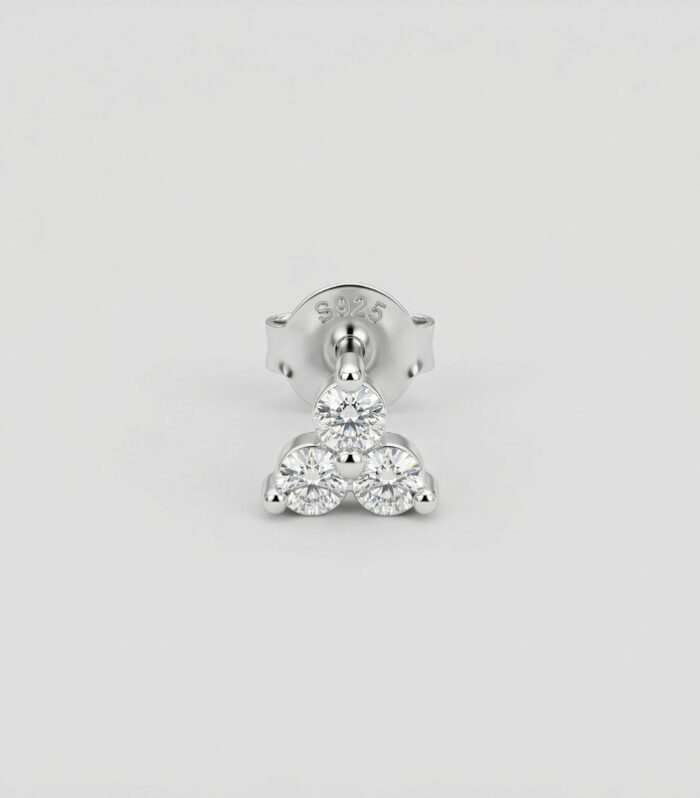 Tiny Flower Cluster Labret Stud