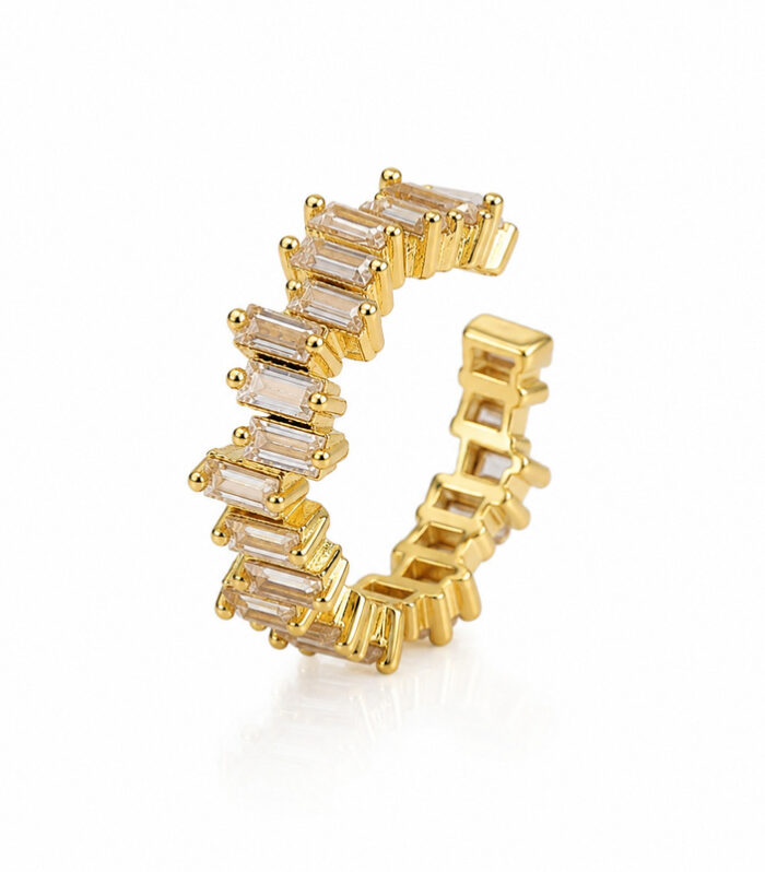 Gold Baguette Ear Cuff