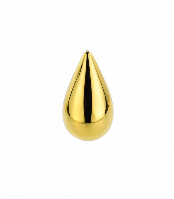 Gold Teardrop Stud Earring