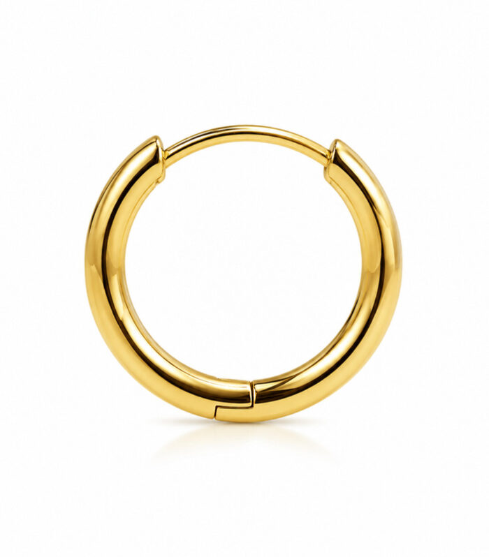 Classic Gold Hinged Hoop