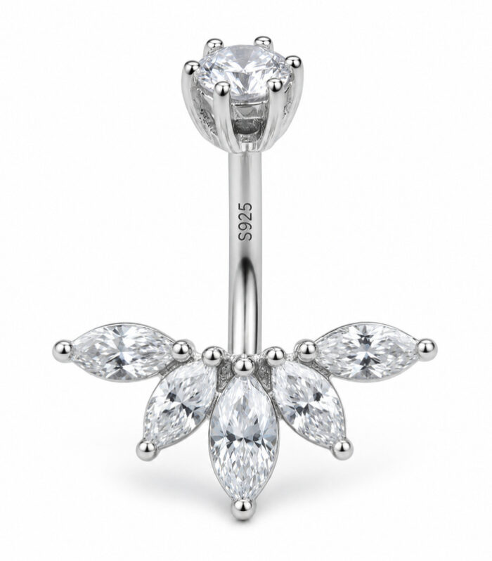 Marquise Fan Belly Ring