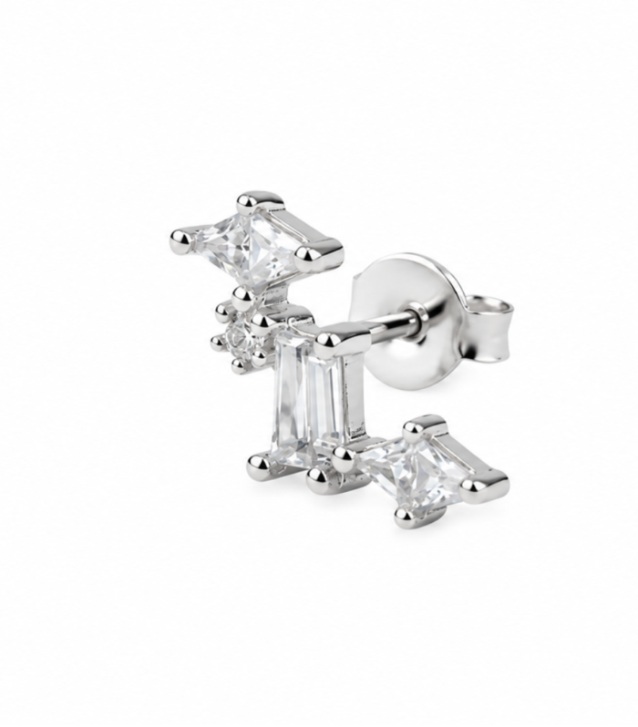 Scattered Baguette Climber — Silver