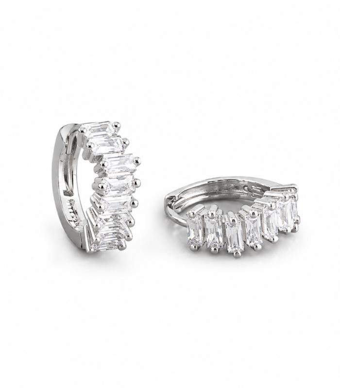 Baguette Eternity Ring — Silver