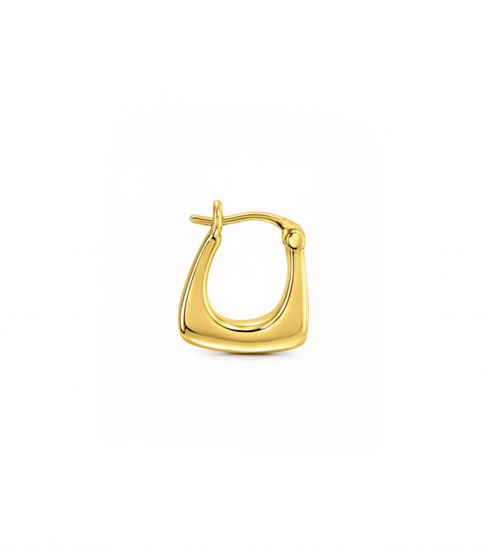 Square Handbag Hoop — Gold Plated