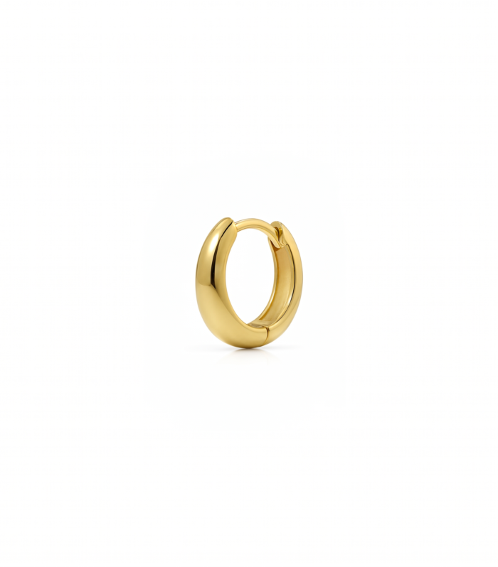 Dome Tapered Huggie — Gold Plated