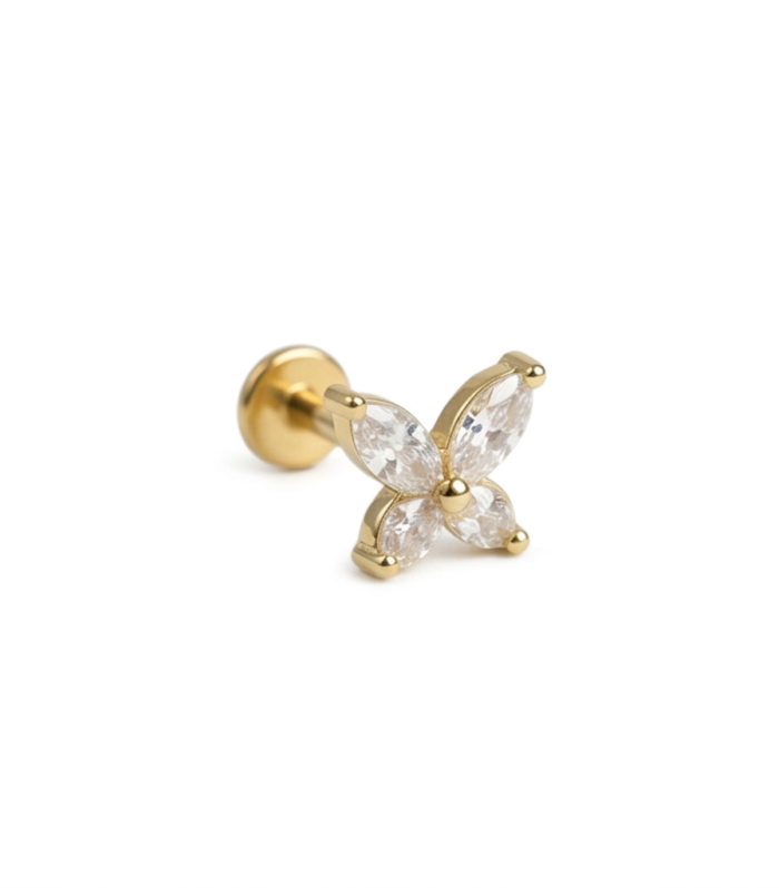 Butterfly Stud — Gold Plated